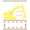 Digging into Ugly Christmas Bagger Bauarbeiter