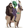 Alien Gentleman on Camel