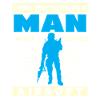 Man Loves Airsoft – Powerful Silhouette