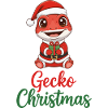 Gecko Christmas Santa Gift