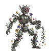 Blooming robot flora art