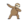 Dabbing Really Slow Faultier