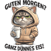 Cat Cafe Morning Pullover Hoodie