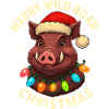 Wild Boar Christmas Hunter Gift Hunting