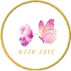 Papillons roses avec amour - avec amour