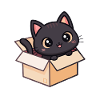 Cute Kitten in Kawaii Box