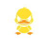 Canard grognon Mon Humeur NON