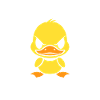 I don't like people Cartoon Duck