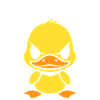 Grumpy Antisocial Duck