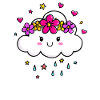 Cloud with flower crown