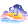 Kitten in the cloud dream