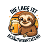 Sloth with beer: Drunken-inducing situation sloth