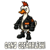 Punk-Gans in Lederjacke