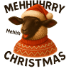 Meh Weihnachts-Schaf-Pullover