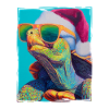 Schildkröte Weihnachten Porträt