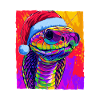 Snake Cobra Christmas Portrait