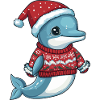 Dolphin Christmas Xmas