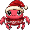 Crab Crab Christmas Xmas