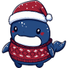 Whale Christmas Xmas