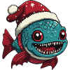 Noël de poisson piranha