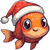 Noël des poissons rouges
