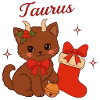 Chat Taureau Noël : Chat taureau mignon
