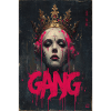 Crimson Crown Gang Graffiti-Porträt
