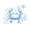 Blue Crab – Ocean Illustration
