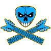 Guitar Pick Skull & Crossed Guitars
