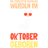 October Birthday Alpaca Saying Funny