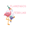 February Birthday Flamingo Saying Funny