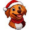 Dog Santa Claus