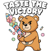 Cuddly Bear Fireworks Victory
