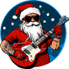 Guitarist Santa Claus