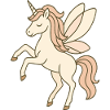 Unicorno Fatato Aggraziante con Ali Pastello
