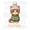 Kitten Christmas Knit Cozy