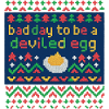Deviled Egg Pixel Wortspiel, Weihnachtsessen-Liebhaber