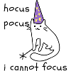 Cat with Purple Magic Hat