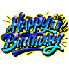 Joyeux Anniversaire Graffiti
