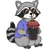 Chilled Raccoon with Sunglasses
