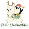 Joyeux Noël alpaga et pingouin