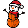 Basketball Snowman Christmas Sports