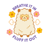 Alpaca T-Shirt Fluff it out cute