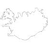 Iceland Map Silhouette Artwork