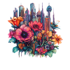 Blossom City Neon Magic