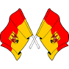 Crossed Burgenland Flags