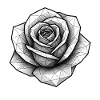 Geometric Rose Line