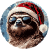 Sloth Santa Christmas