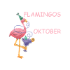 October Birthday Flamingo Saying Funny