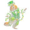 Leprechaunic hamster in lucky outfit